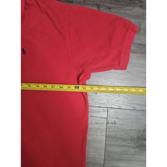 VTG Polo Ralph Lauren Polo Shirt 2XL XXL Pink Salmon Coral - Picture 3 of 6